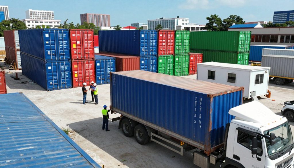 Storage container delivery